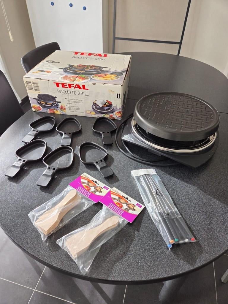 Gourmet - Raclette - Grill Tefal 6 personen, Elektronische apparatuur, Gourmetstellen, Ophalen, Gebruikt, 4 t/m 7 personen