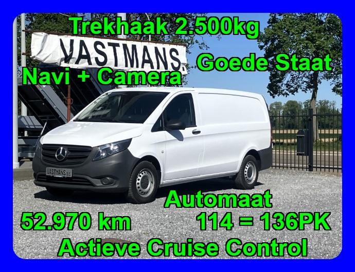 Mercedes-Benz Vito 114 23875€+BTW 52.970km / Trekhaak 2500kg, 1951 cc, 4 cilinders, 2500 kg, Wit