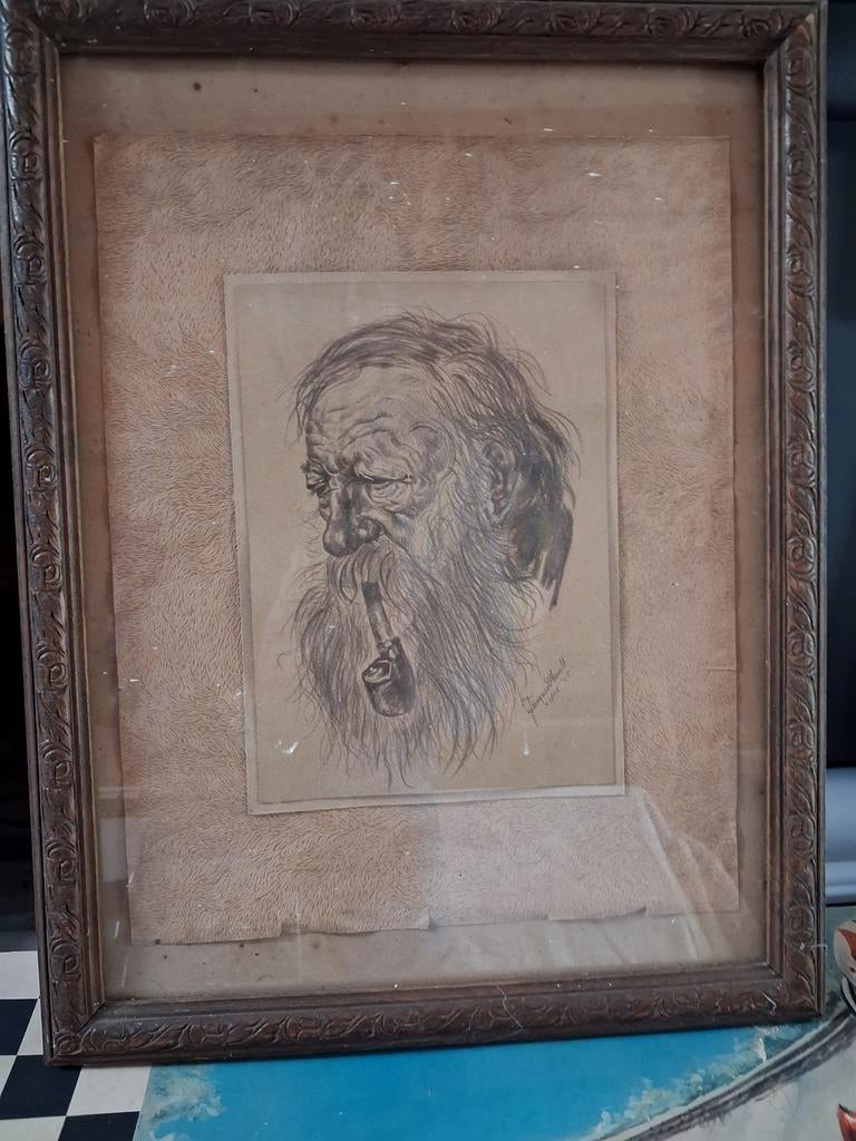 Potloodtekening, Antiquités & Art, Art | Dessins & Photographie, Enlèvement