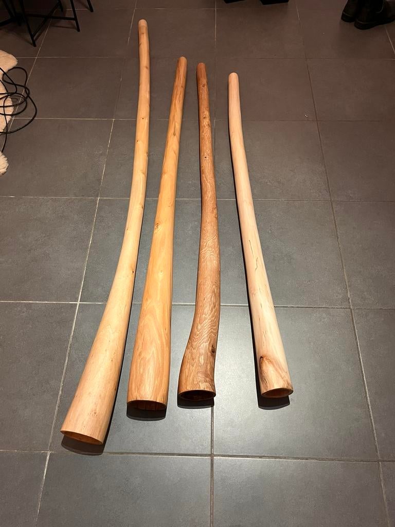 Didgeridoo handgemaakt, Muziek en Instrumenten, Blaasinstrumenten | Didgeridoos, Zo goed als nieuw, Ophalen