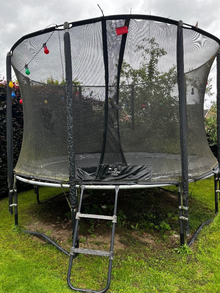 Trampoline berg met net 280 diameter, Ophalen, Gebruikt