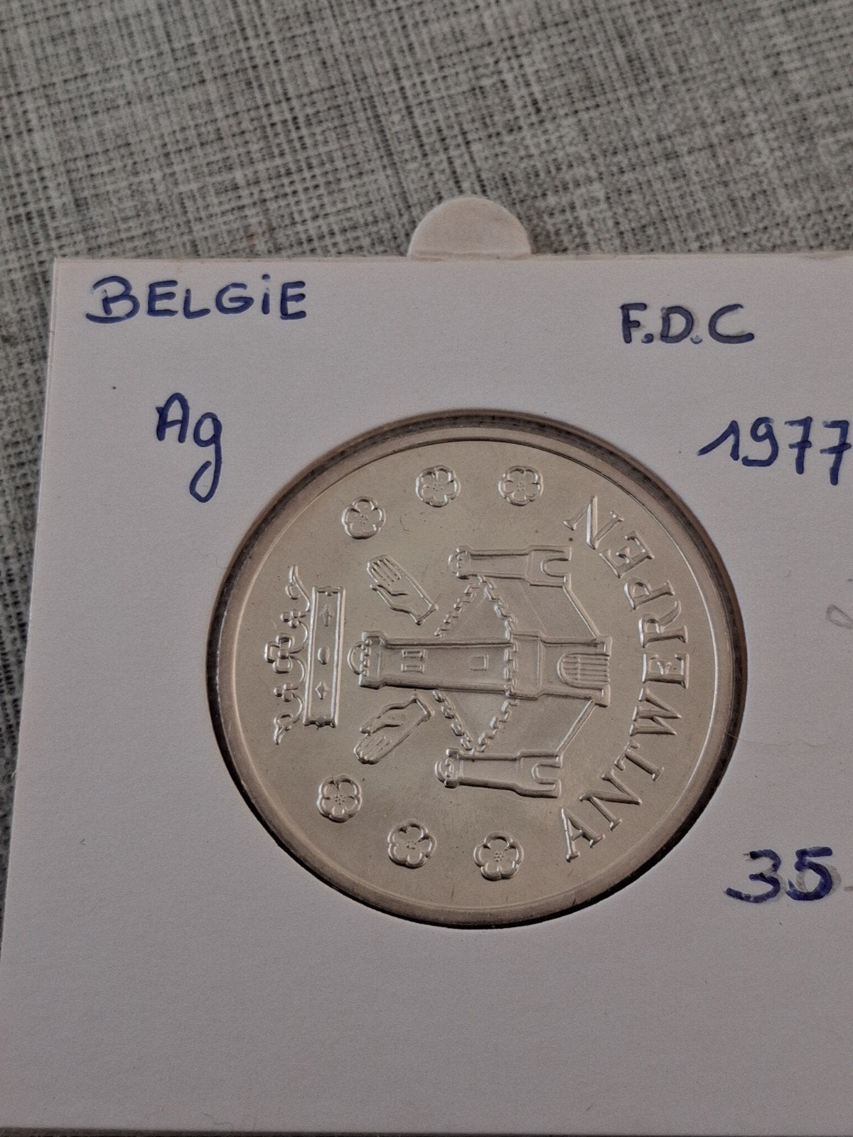 Médaille Rubens de la Belgique 1977 AG. À F.D.C !, Enlèvement ou Envoi
