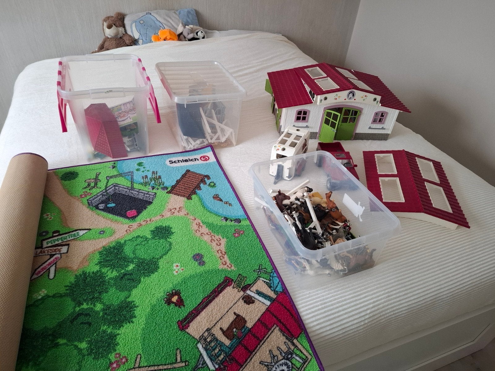 schleich verzameling paarden, Ophalen