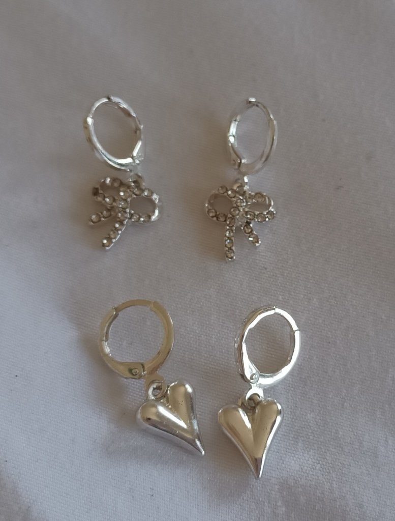 Oorbellen, Handtassen en Accessoires, Oorbellen, Ophalen, Hangers, Wit, Nieuw