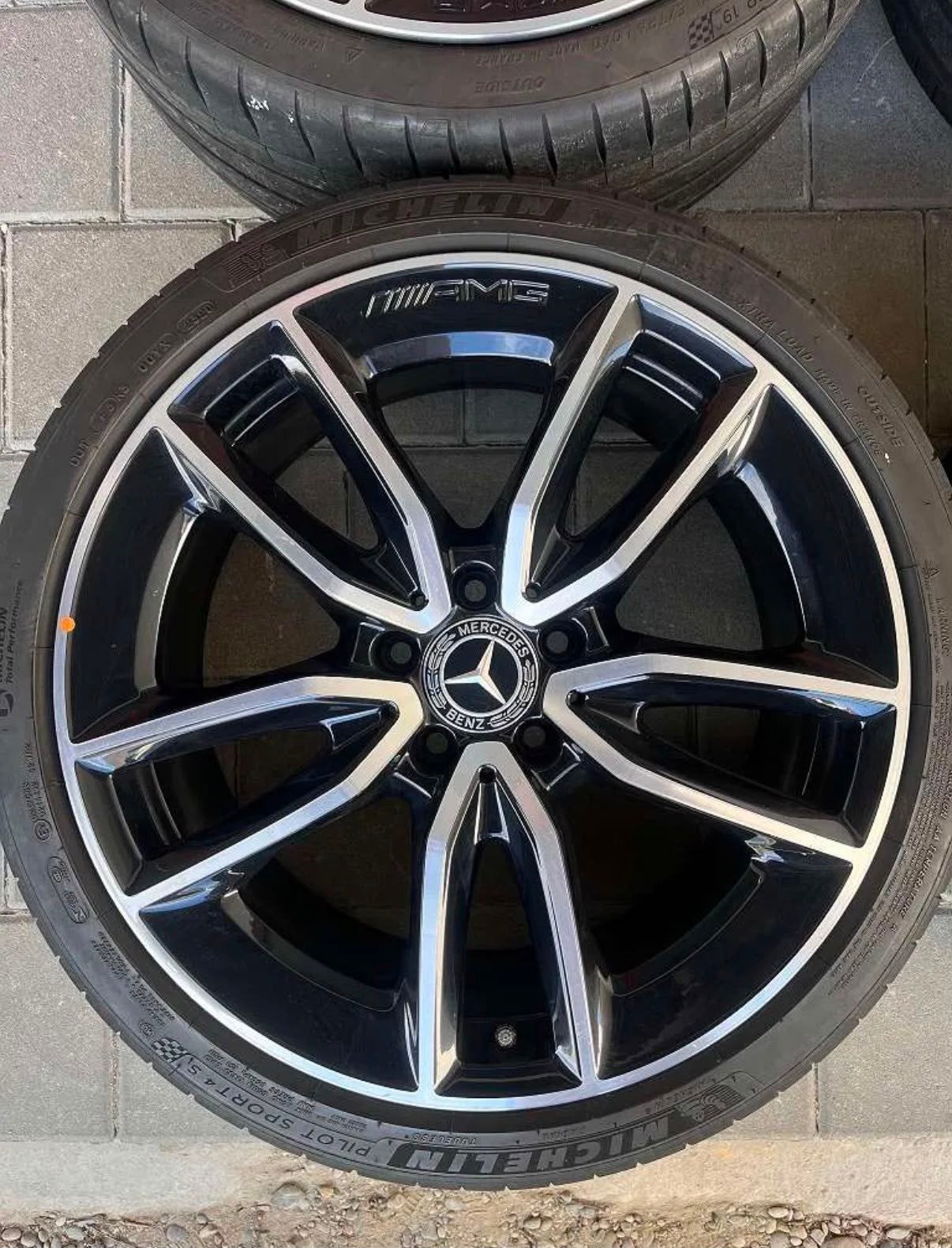 Originele Mercedes C-klasse 19 inch amg velgen, Auto-onderdelen, Gebruikt, Banden en Velgen, Personenwagen, Ophalen