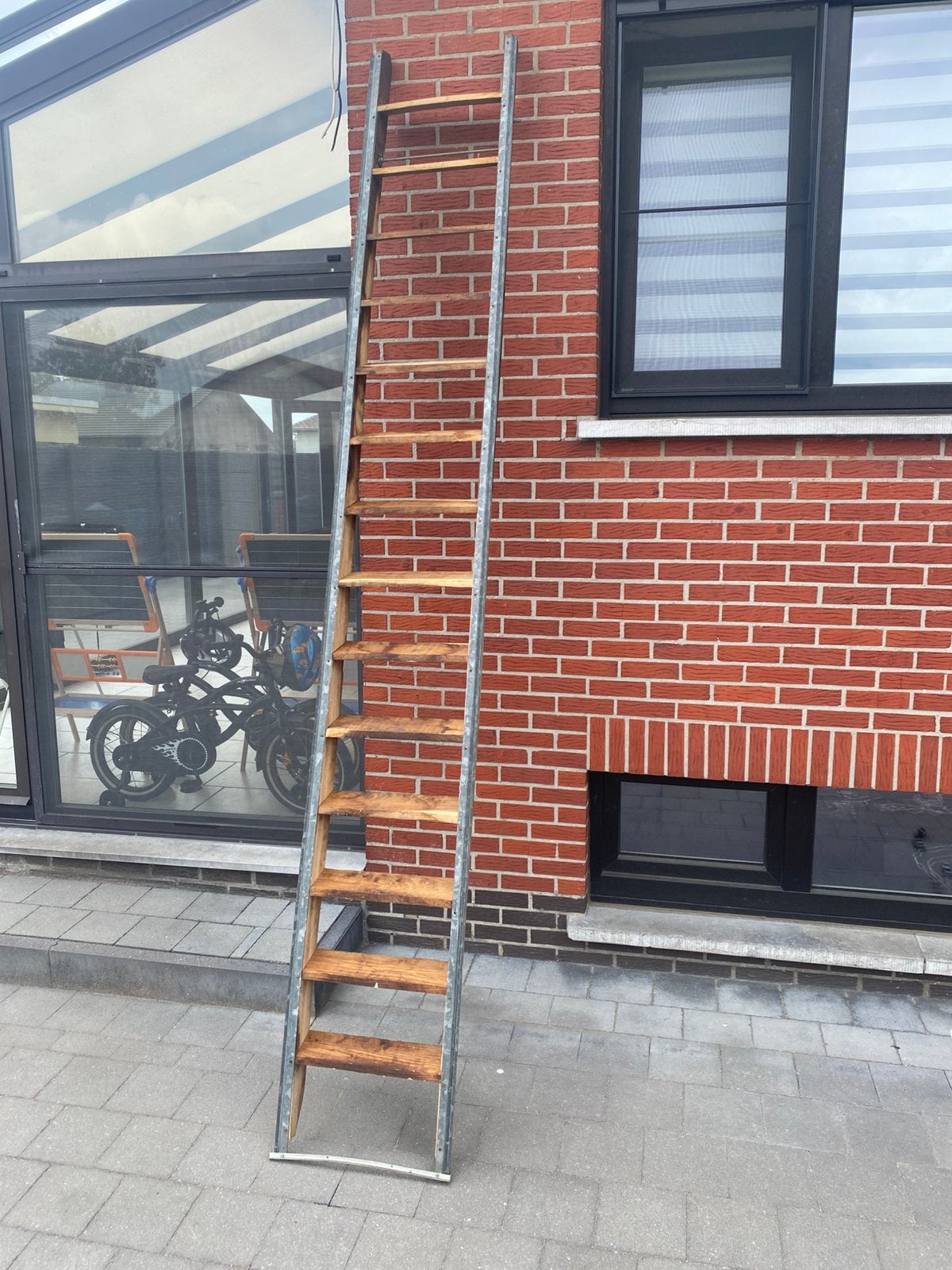 Houten ladder, Ophalen, Gebruikt, Ladder, 2 tot 4 meter