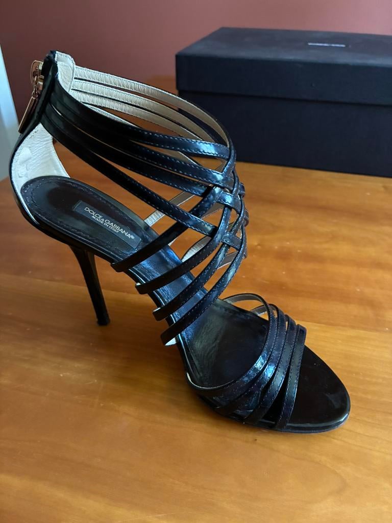 Zwarte sandalen Dolce&Gabbana, Kleding | Dames, Schoenen, Verzenden, Zo goed als nieuw