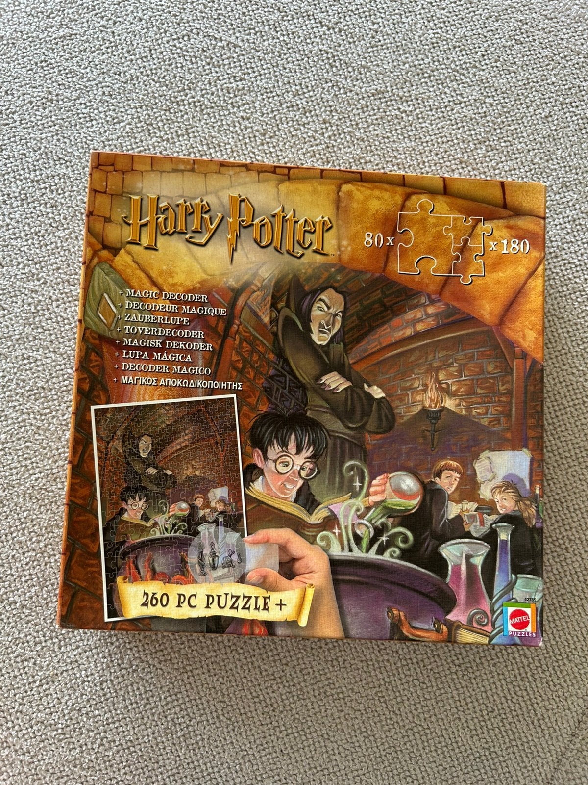 Harry Potter Family Puzzle 260 stukjes – Mattel – Vintage, Ophalen of Verzenden, Zo goed als nieuw