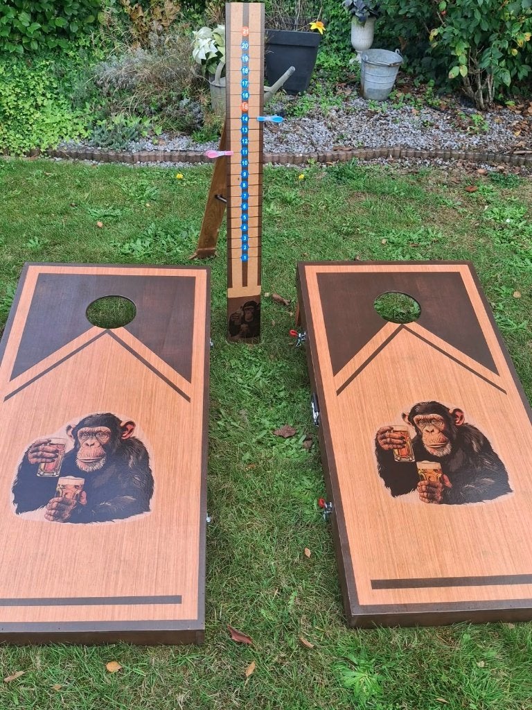 cornhole AAp 2 pinten, Een of twee spelers, Ophalen of Verzenden, Nieuw, Zelf gemaakt