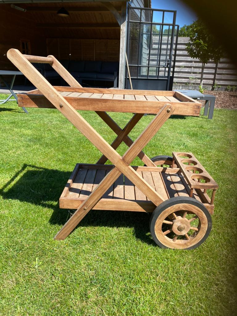 Bijzet tafeltje voor in de tuin, Caravanes & Camping, Chariots, Enlèvement, Utilisé