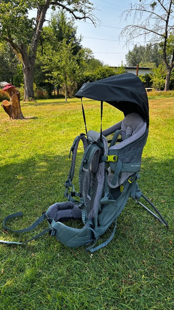Deuter Kid Comfort Active rugzak met zonnedak, Ophalen, Nieuw, Rugzak
