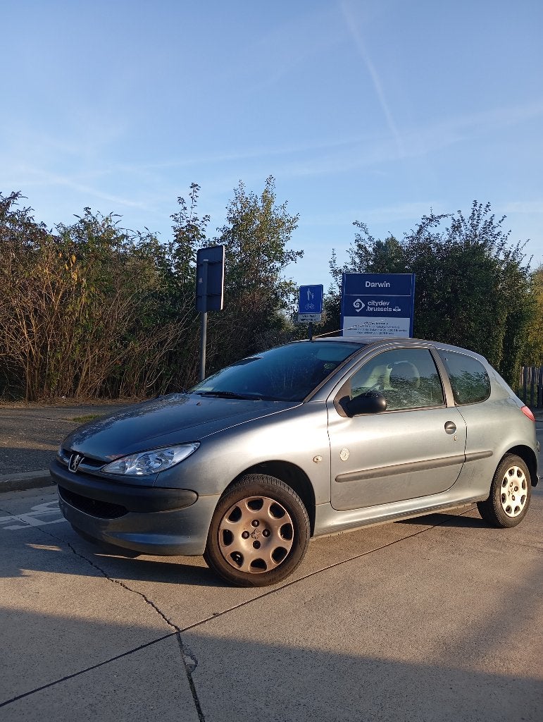 51.500 km, 1.1 benzine, Peugeot 206, Auto's, Stof, Zwart, 44 kW, Particulier