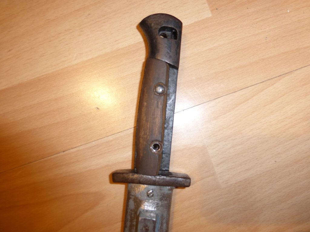 Poignard de combat fait de baionnette Mauser Belge 1889 ww1, Collections, Envoi, Armée de terre