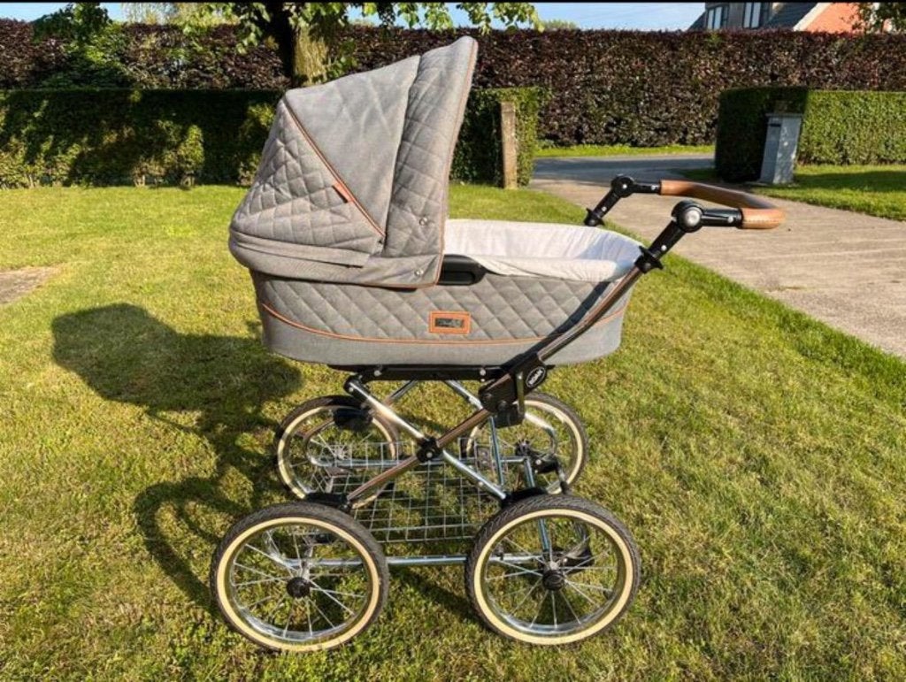 Roan Classic 2-in-1 kinderwagen – grijs/chroom, Autres marques, Comme neuf, Enlèvement, Poussette