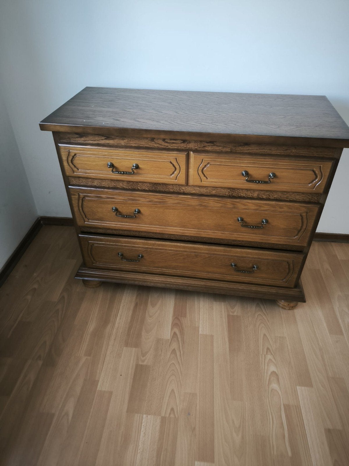 Commode et deux tables de nuit en chêne, Maison & Meubles, Enlèvement, Chêne