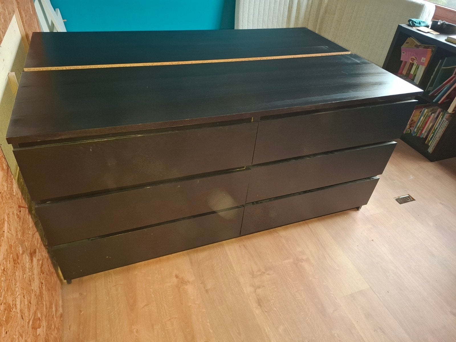 MALM Ladekast 160 cm, Huis en Inrichting, Ophalen, Gebruikt, 5 laden of meer, 150 tot 200 cm