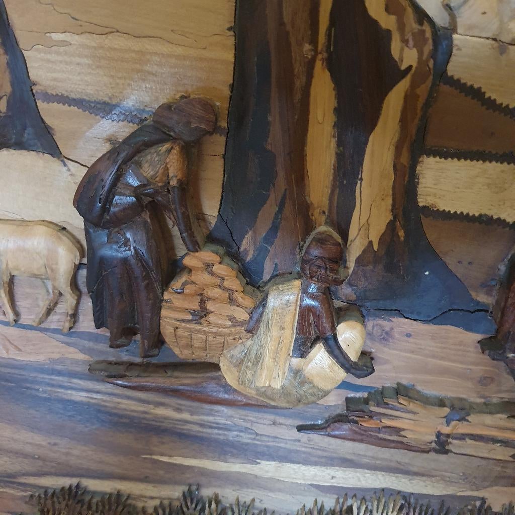 Groot 3D-paneel van palissanderhout, Ophalen