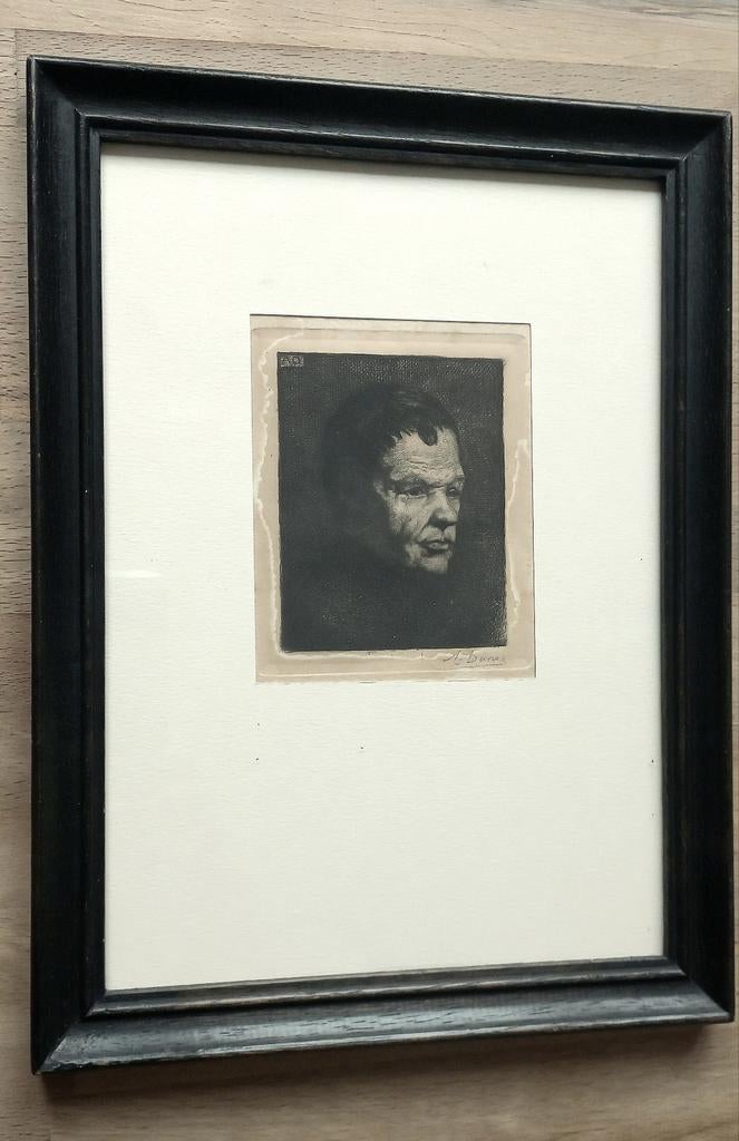 Auguste danst. Gesigneerde ets, Antiek en Kunst, Ophalen of Verzenden, Portret, Ets