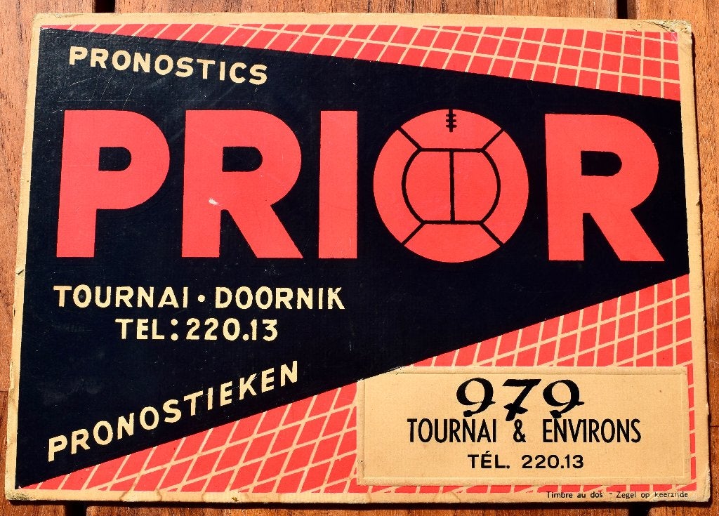 Voetbalvoorspellingen PRIOR Tournai - Set van 17 documenten, Verzamelen, Sportartikelen en Voetbal, Verzenden, Gebruikt