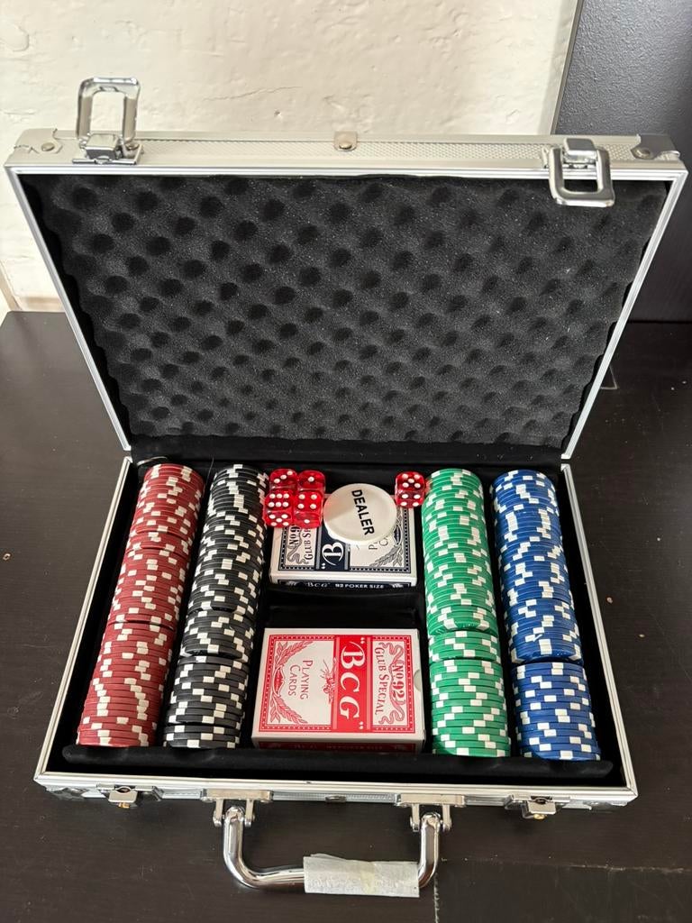 Poker set aluminium koffer 200 delig, Trois ou quatre joueurs, Enlèvement ou Envoi, Neuf
