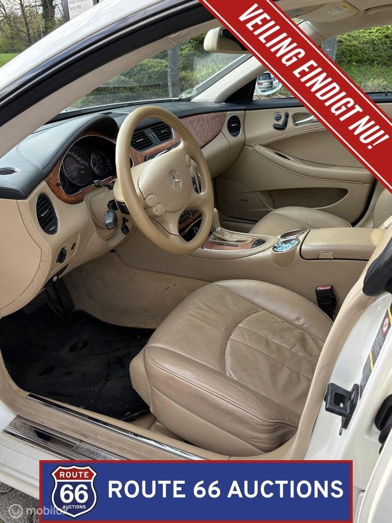 Mercedes-Benz CLS 500 | 2005 | Route 66 Auctions, Gebruikt, Zwart, Bedrijf, Handgeschakeld
