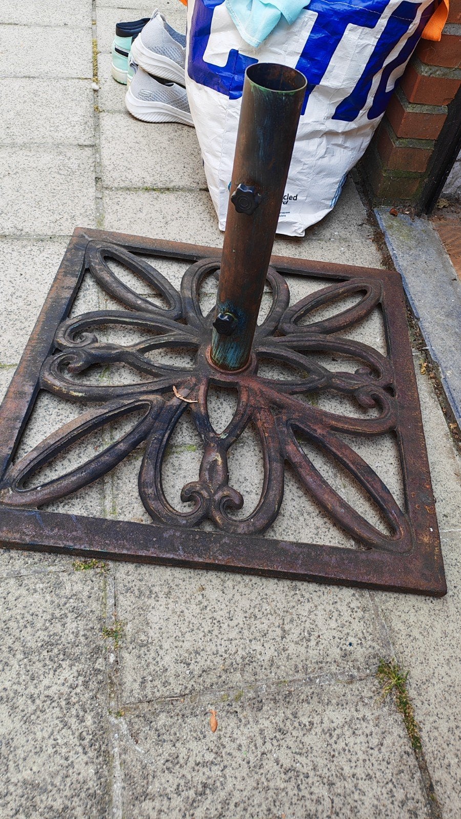 parasolvoet, Tuin en Terras, Ophalen, Gebruikt, Parasolvoet