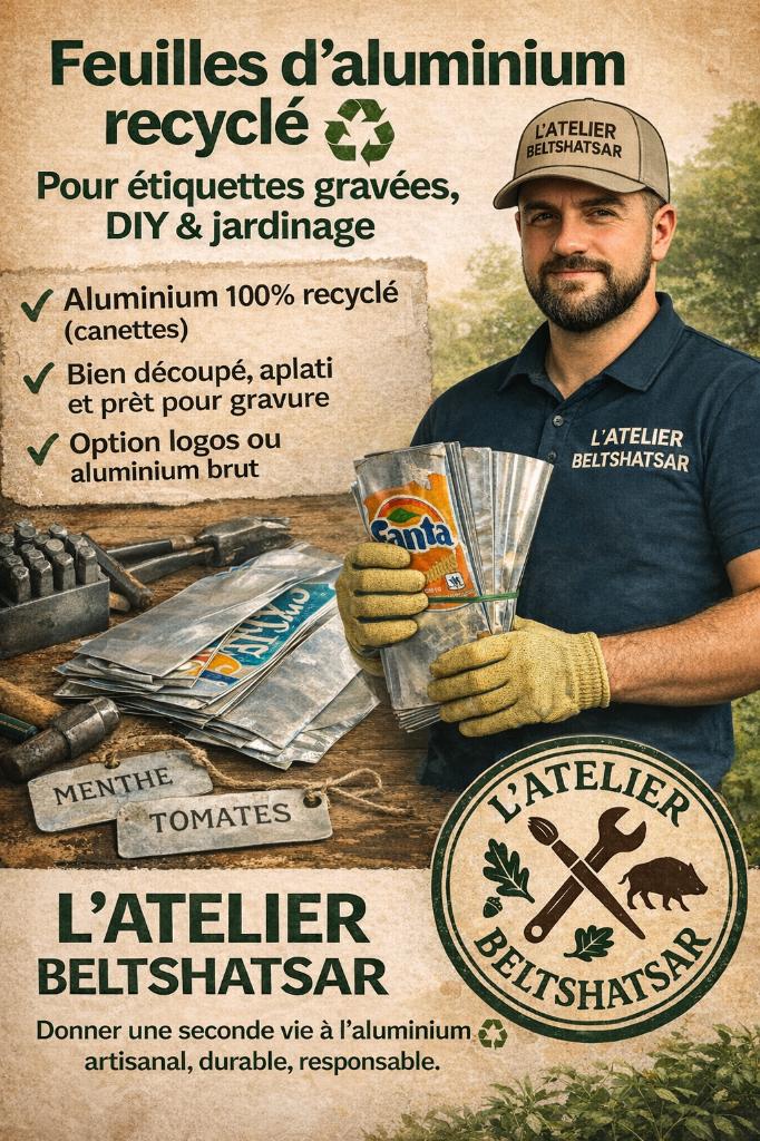 Feuille d'aluminium de canette, Enlèvement ou Envoi, Comme neuf, Aluminium