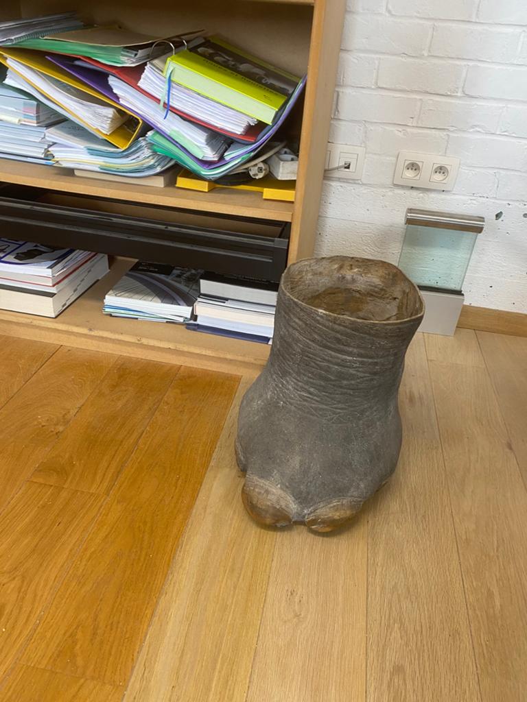 objet insolite de curiosité et rare pied d’elephant, Antiquités & Art, Enlèvement