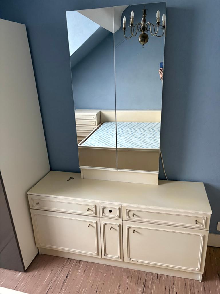GRATIS: Complete witte slaapkamer, Ophalen, Zo goed als nieuw, Tweepersoons