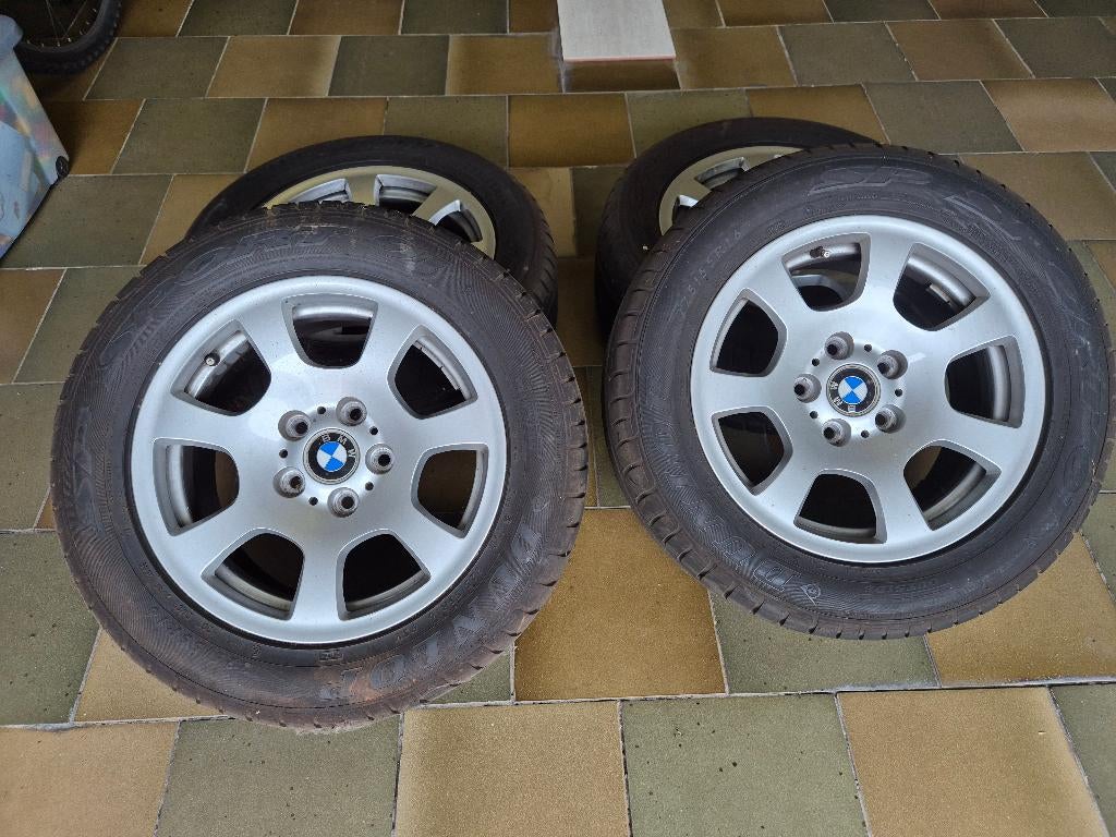 banden en velgen bmw 5, Auto-onderdelen, Banden en Velgen, Ophalen, Gebruikt, 16 inch, Banden en Velgen