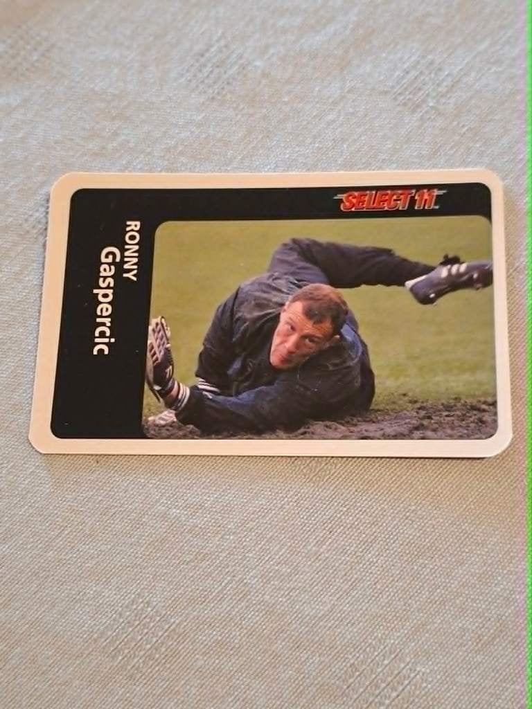Voetbalkaart : Ronny Gaspercic / Rode Duivels / 2000, Ophalen of Verzenden, Zo goed als nieuw, Spelerskaart