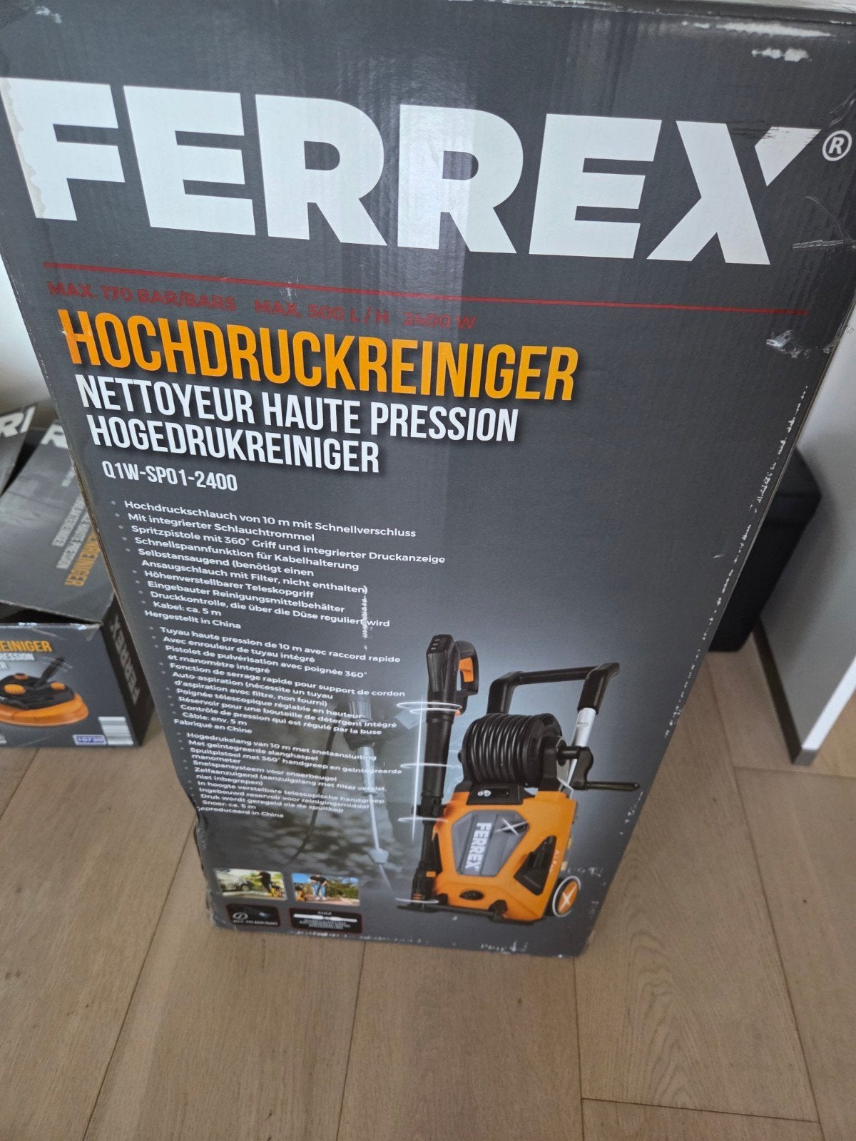 hogedrukreiniger Ferrex, Enlèvement