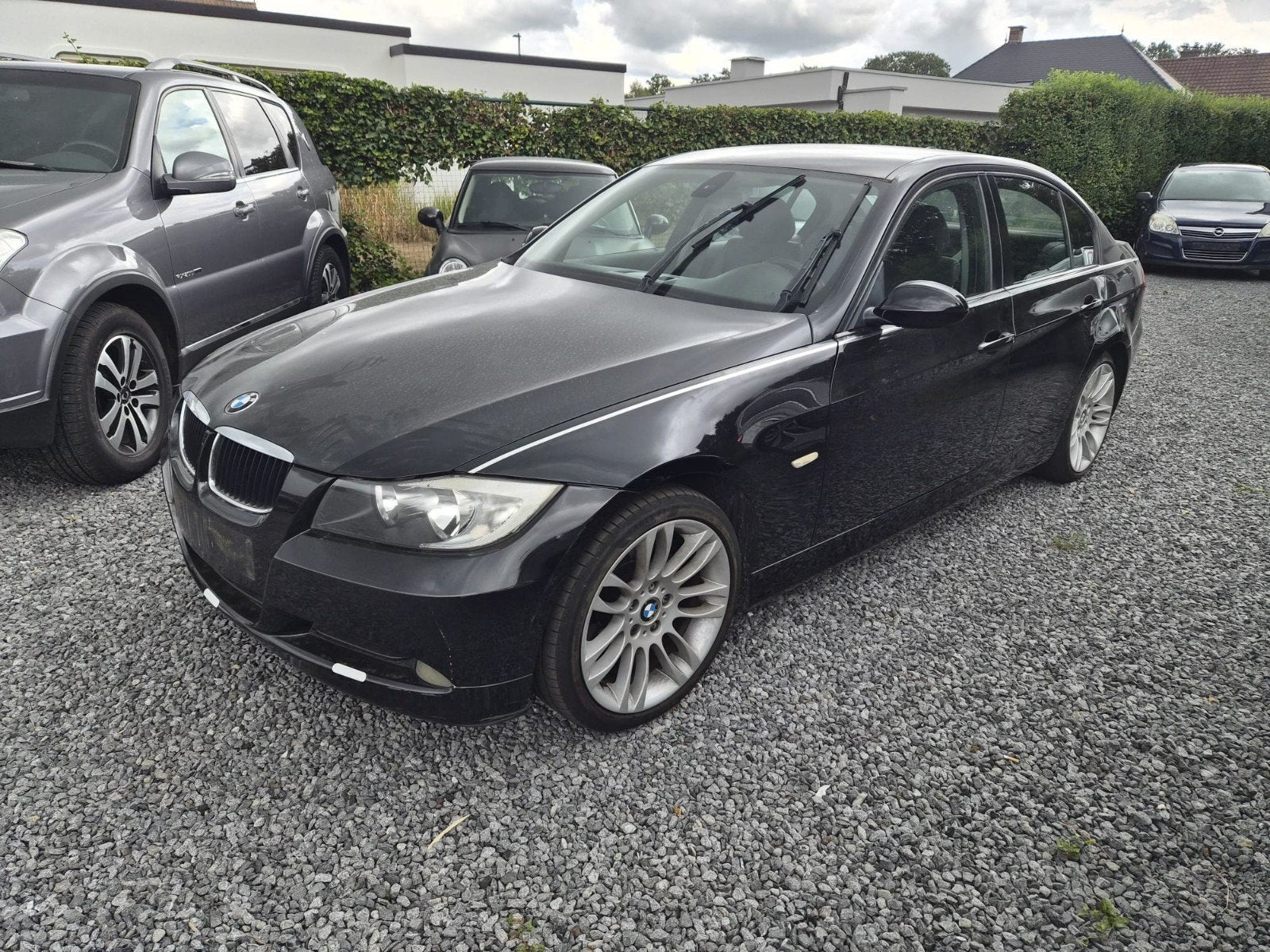 BMW 320i E90 – Benzine – 2005 – Leder – Export/Handel, Achterwielaandrijving, Zwart, Zwart, Leder