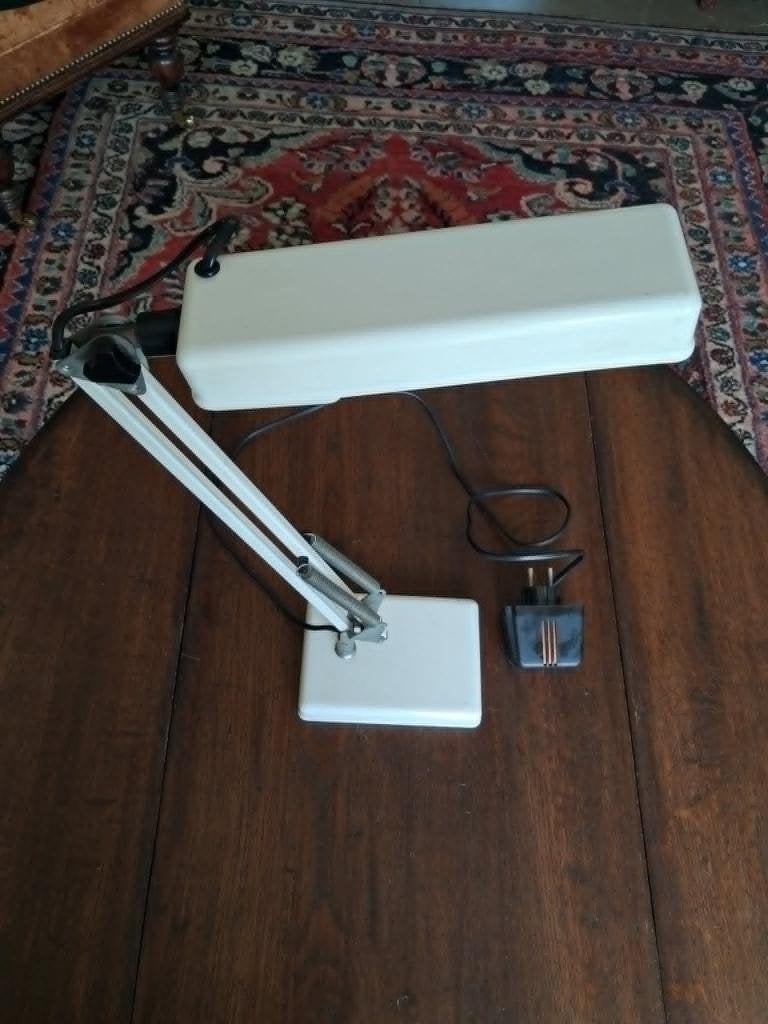 vintage DDR bureaulamp van VEB Inducal Göllingen jaren 70-80, Huis en Inrichting, Lampen | Tafellampen, Bureaulamp, Gebruikt, Overige merken