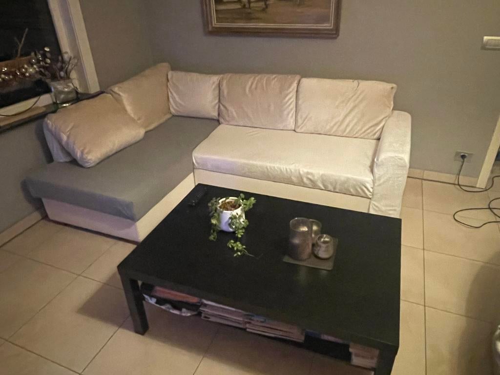 Hoezetel, om te vormen tot bed (zetelbank), Huis en Inrichting, Ophalen of Verzenden, Gebruikt, Stof, Modern