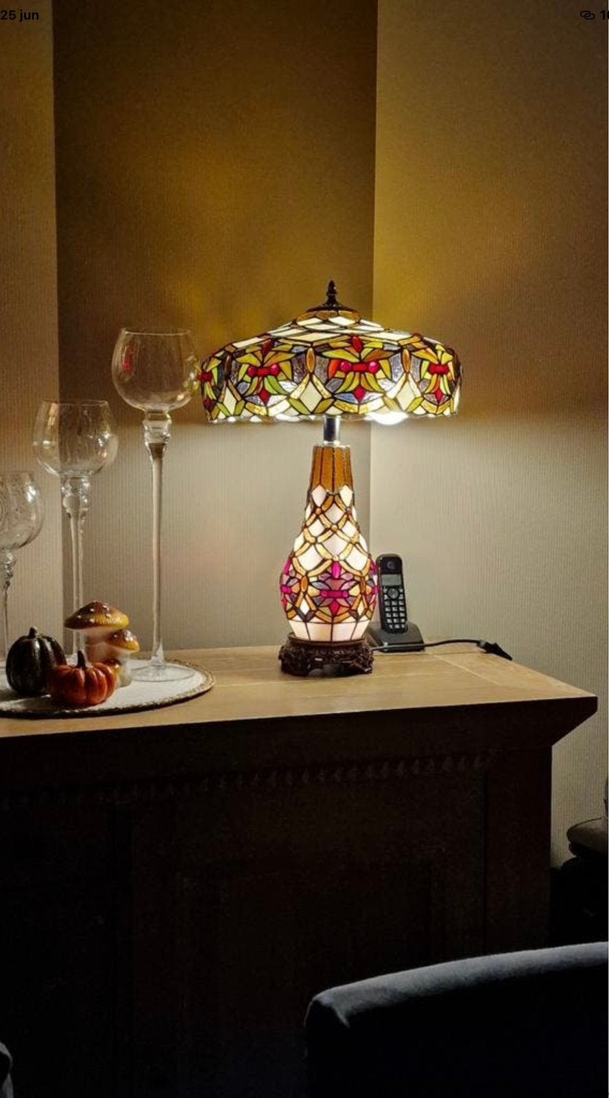 Tiffany, Ophalen of Verzenden, Zo goed als nieuw, Tiffany lamp