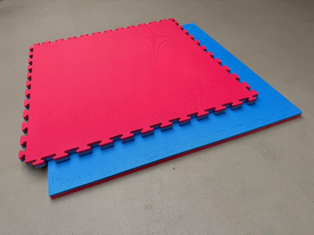 Tatamis PREMIUM 1mx1mx2.6cm epaisseur. Mousse EVA Bleu/Rose, Neuf, Info@kriden.be, Enlèvement ou Envoi, Belgique