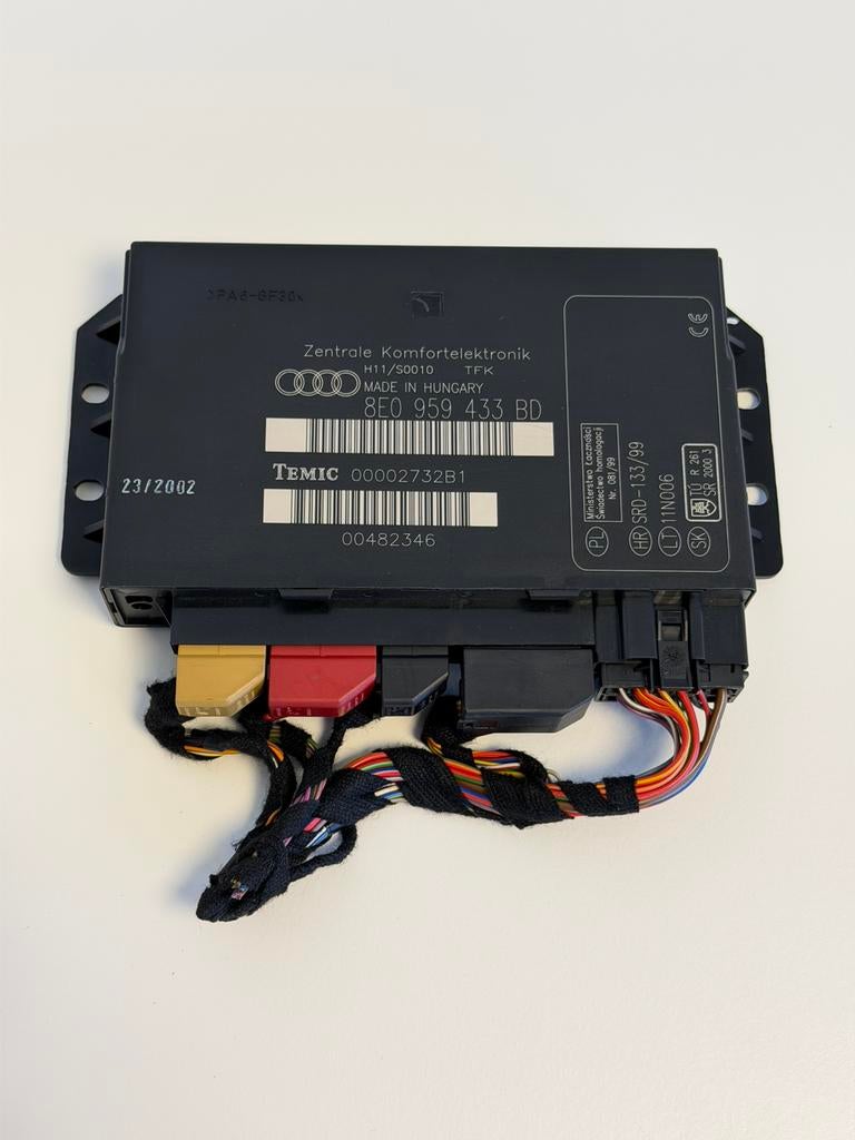 AUDI A4 B6 B7 BCM Comfort Module 8E0959433 OEM 8E0959433BD, Ophalen of Verzenden, Gebruikt, Audi