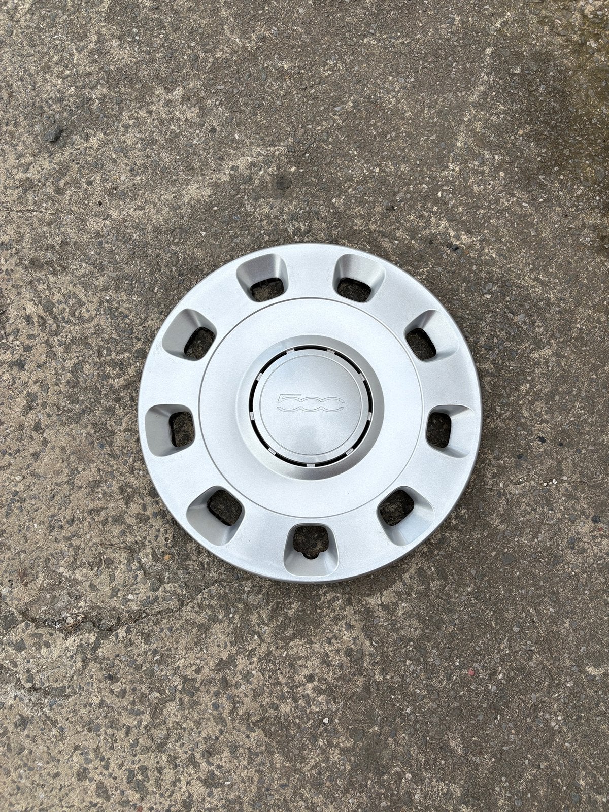 4 originele Fiat 500 15 inch wieldoppen, Ophalen of Verzenden, Zo goed als nieuw