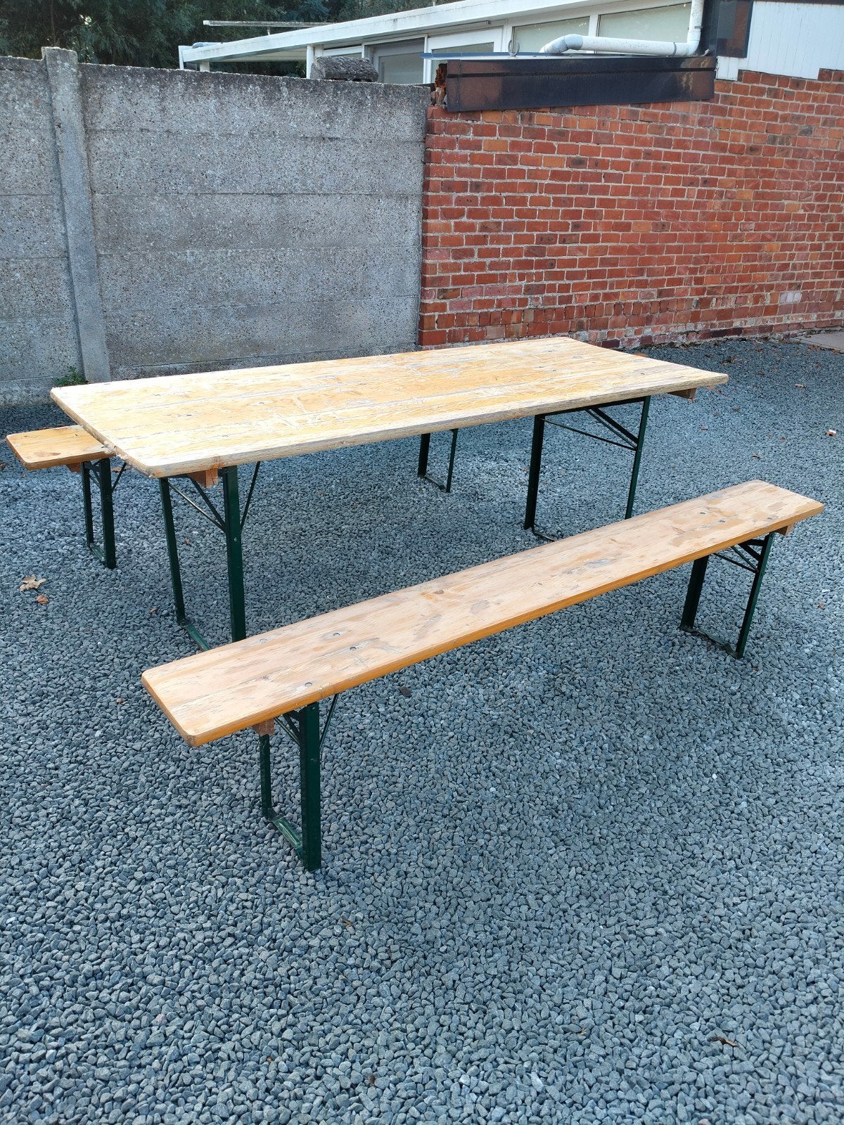 plooi banken en plooi tafel, Ophalen, Hout