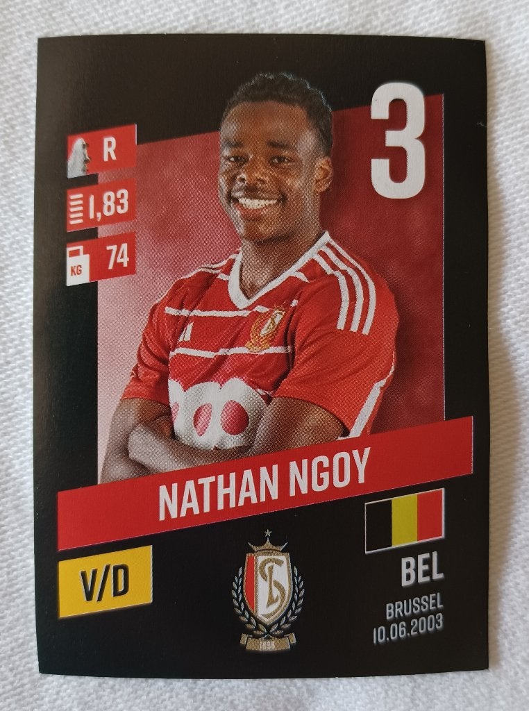 Autocollant Nathan Ngoy (rookie) - Pro League 2023-2024, Enlèvement ou Envoi, Comme neuf, Autocollant