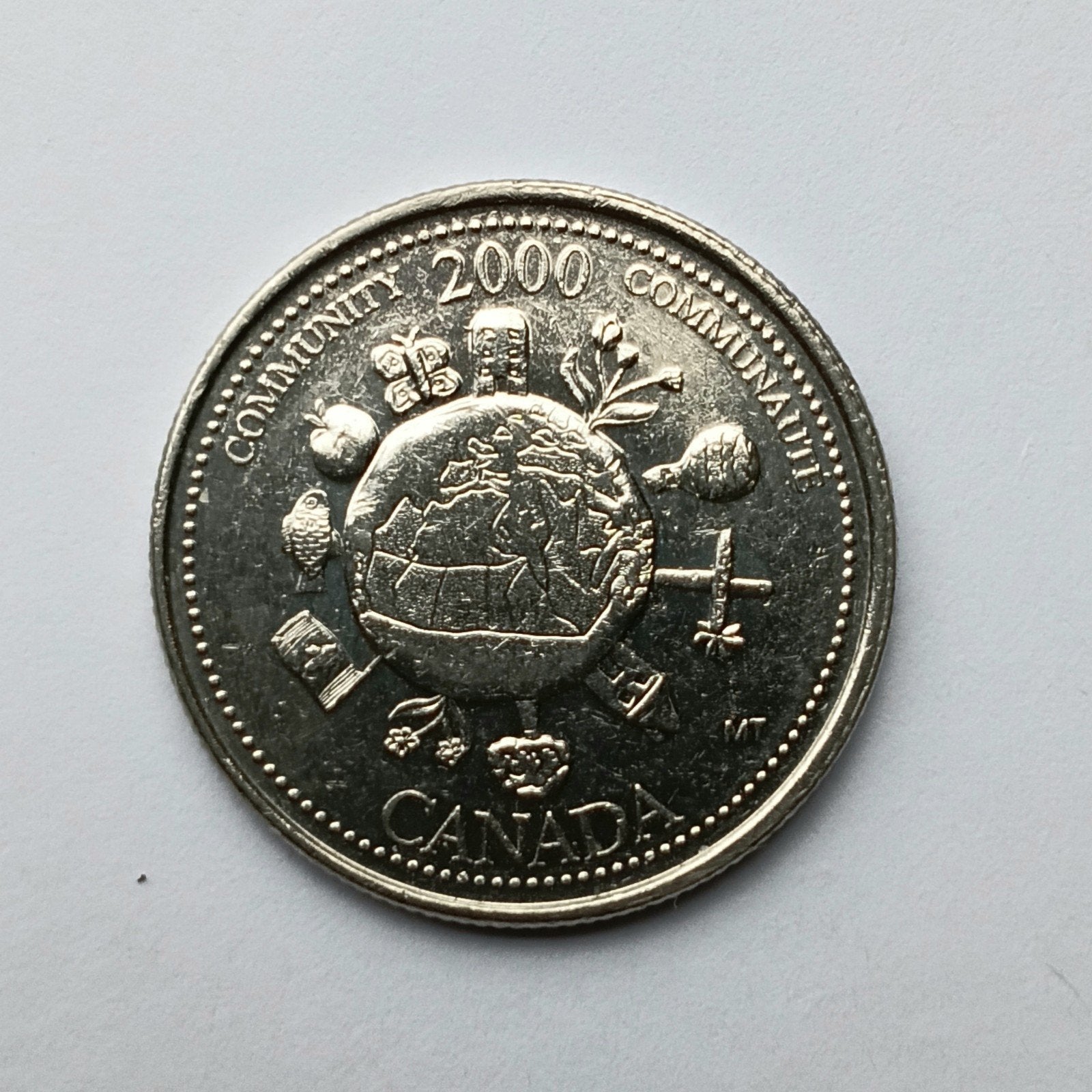 Canada 25 cents 2000     (994), Postzegels en Munten, Ophalen of Verzenden, Noord-Amerika, Losse munt