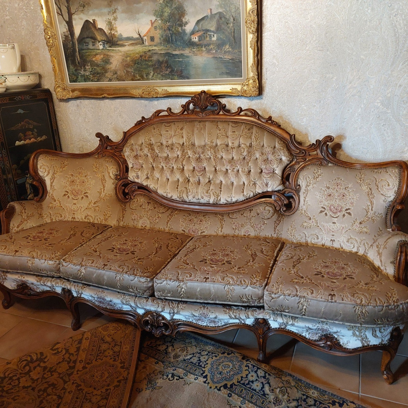Salon Louis XV barokstijl, Ophalen