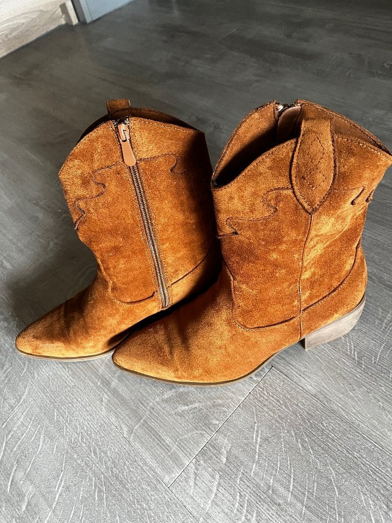 Enkellaarsjes maat 38 - schoenen maat 37., Ophalen of Verzenden, Zo goed als nieuw, Zwart