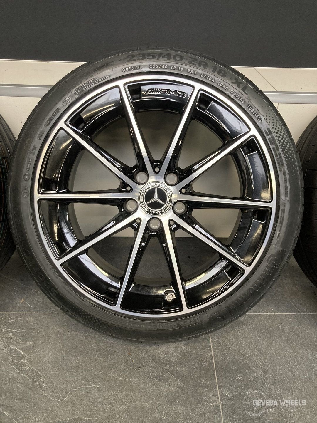 18” originele Mercedes CLA35 X118 AMG velgen + banden 5x112, Auto-onderdelen, Banden en Velgen, 18 inch, Gebruikt, -, -