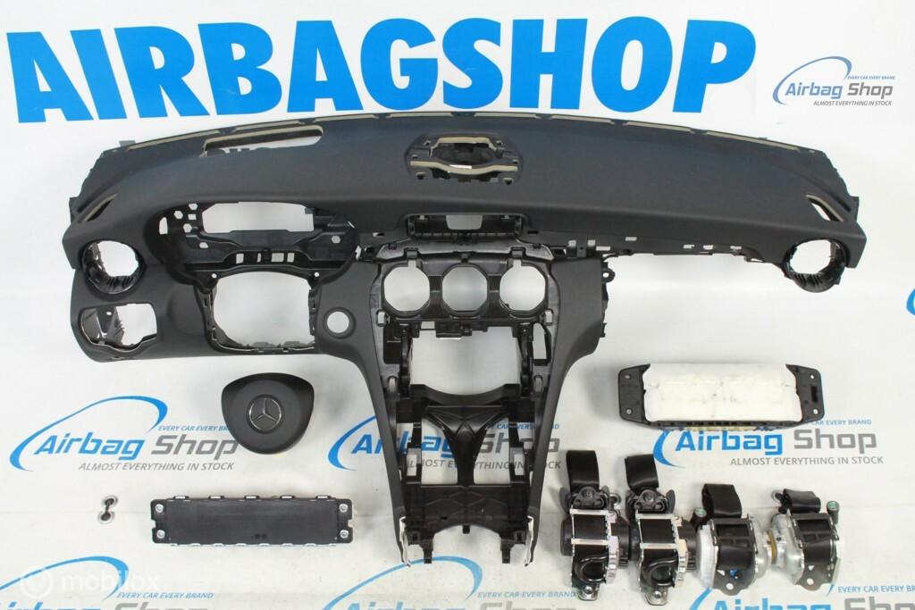 Airbag set - Dashboard zwart HUD Mercedes C W205 2014-heden, Enlèvement ou Envoi, Utilisé