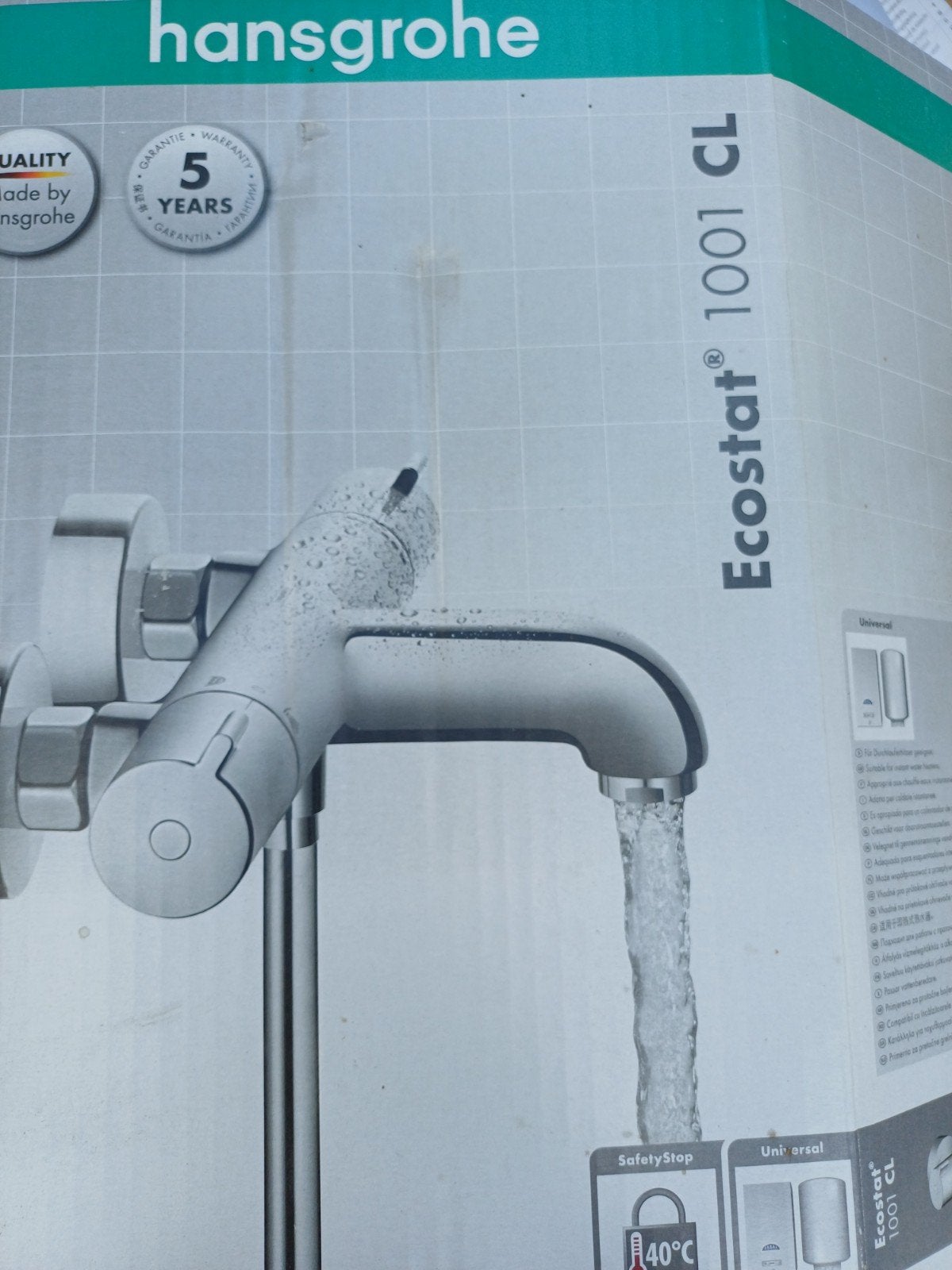 Mitigeur Hansgrohe Ecostat 1001 CL, Enlèvement ou Envoi, Neuf, Chrome, Robinet