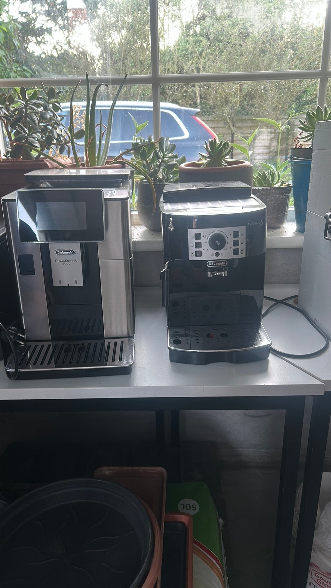 De’longhi coffie machines, Elektronische apparatuur, Thuistapinstallaties, Ophalen, Zo goed als nieuw, Overige merken