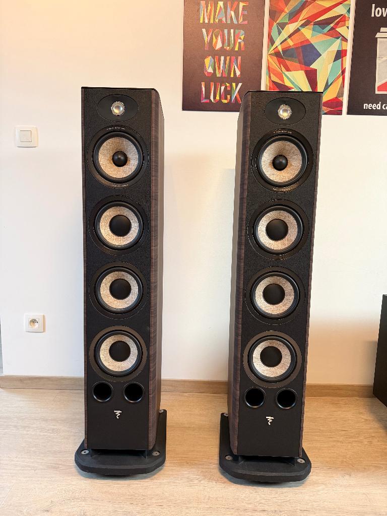 Focal Aria 936 finition noyer - paire enceintes colonnes, TV, Hi-fi & Vidéo, Enceintes, Autres marques, Comme neuf, Enlèvement