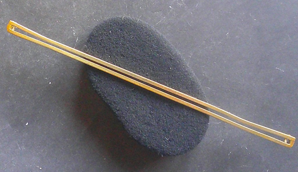 Barrette fixe-rubans fixation par 2 crochets sur l'uniforme, Collections, Envoi, Armée de terre, Ruban, Médaille ou Ailes